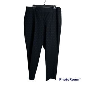 Talbots black slacks Heritage size 16 geometric print